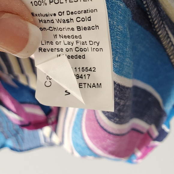 Per Seption Concept Multi Colored Stripe Top - Picture 5 of 5